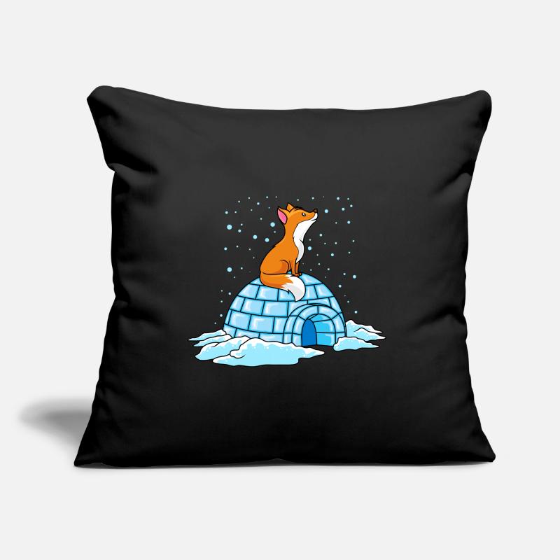 fox igloo winter ploar comic Sofa pillowcase 17,3'' x 17,3'' (45 x 45 cm)