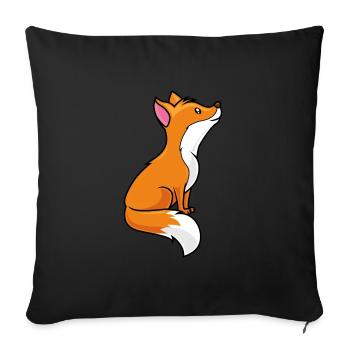 fuchs comic - Sofakissenbezug 45 x 45 cm - Schwarz - Vorne