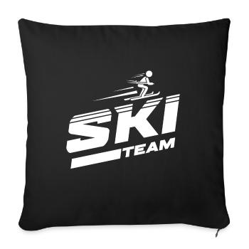 Ski Team Skiing - Sofakissenbezug 45 x 45 cm - Schwarz - Vorne