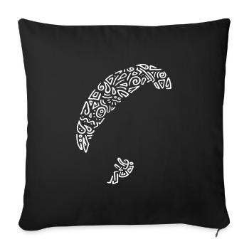 Paraglider Ornaments - Sofa pillowcase 17,3'' x 17,3'' (45 x 45 cm) - black - Front