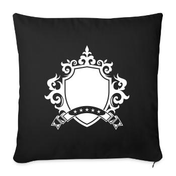 Coat of Arms Ornament Shield Symbol - Sofa pillowcase 17,3'' x 17,3'' (45 x 45 cm) - black - Front