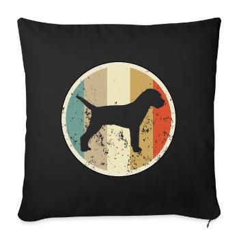Border Terrier - Sofakissenbezug 45 x 45 cm - Schwarz - Vorne