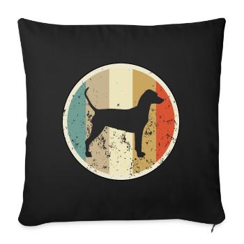 Deutscher Pinscher - Sofakissenbezug 45 x 45 cm - Schwarz - Vorne