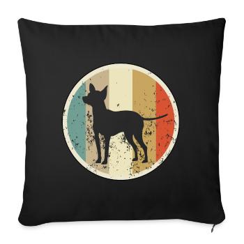 Prager Rattler - Sofakissenbezug 45 x 45 cm - Schwarz - Vorne