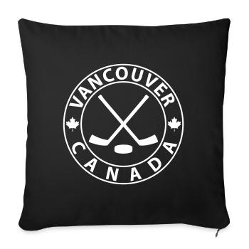 Top Vancouver Ice Hockey - Sofa pillowcase 17,3'' x 17,3'' (45 x 45 cm) - black - Front