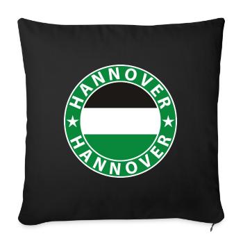 Hannover - Sofakissenbezug 45 x 45 cm - Schwarz - Vorne