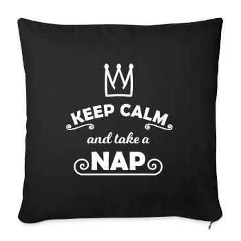 Coach and sofa corner - Sofa pillowcase 17,3'' x 17,3'' (45 x 45 cm) - black - Front