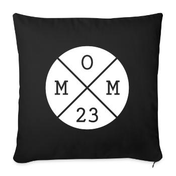 Mama 2023 Mutter Mom Muttertag Geschenk - Sofakissenbezug 45 x 45 cm - Schwarz - Vorne