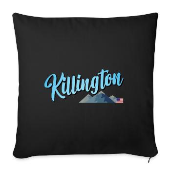 Killington Station de Ski - Housse de coussin décorative 45 x 45 cm - noir - Devant