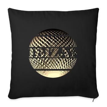 Ibiza Logo in Gold - Sofakissenbezug 45 x 45 cm - Schwarz - Vorne