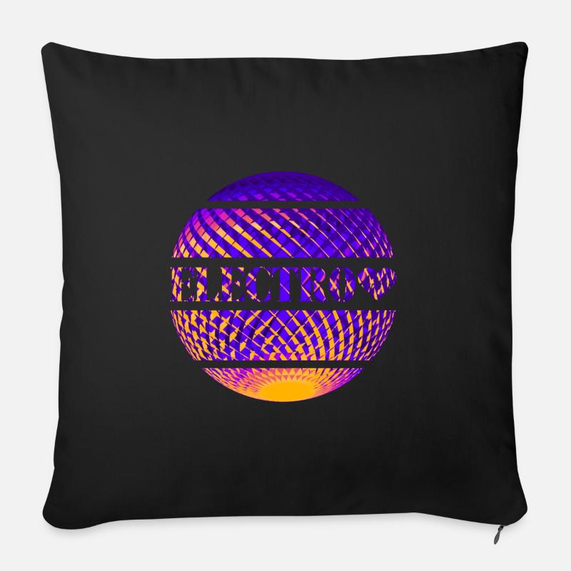 Electro - Sofa pillowcase 17,3'' x 17,3'' (45 x 45 cm) - black