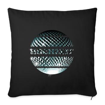 Hochzeit elegantes Partydesign - Sofakissenbezug 45 x 45 cm - Schwarz - Vorne