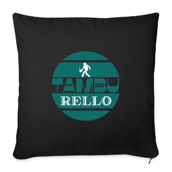 Tambu rello - Housse de coussin décorative 45 x 45 cm - noir - Devant