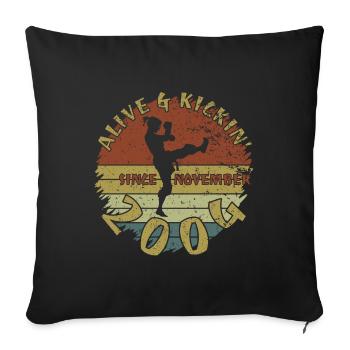 20. Geburtstag Vivant depuis 11/2004 - Housse de coussin décorative 45 x 45 cm - noir - Devant