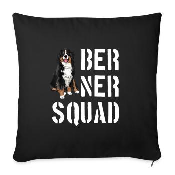 Bouvier bernois - Housse de coussin décorative 45 x 45 cm - noir - Devant