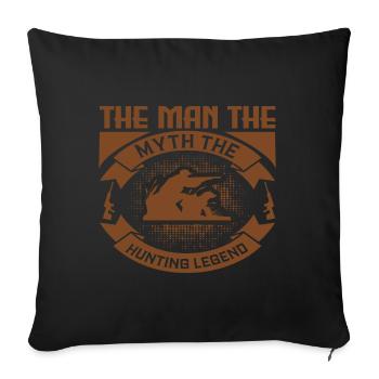 Cadeau papa père Fête des pères Fête des pères cadeau lege - Housse de coussin décorative 45 x 45 cm - noir - Devant