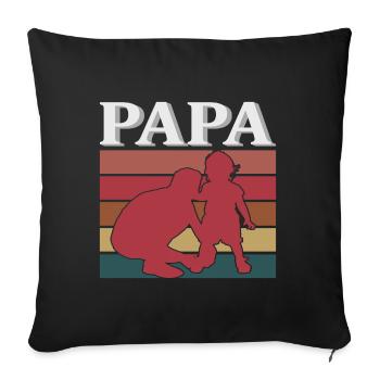 GRANDPA - Sofa pillowcase 17,3'' x 17,3'' (45 x 45 cm) - black - Front