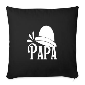 GRANDPA - Sofa pillowcase 17,3'' x 17,3'' (45 x 45 cm) - black - Front