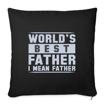 Weltweit bester Farter Mid-Range Dad- Funny Dads - Sofakissenbezug 45 x 45 cm - Schwarz - Vorne