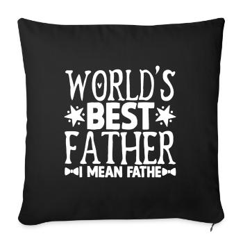 Weltweit bester Farter Mid-Range Dad- Funny Dads - Sofakissenbezug 45 x 45 cm - Schwarz - Vorne