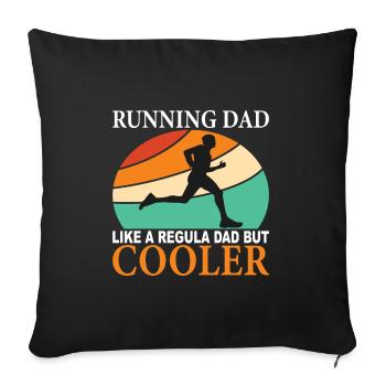 Father Father Father - Sofa pillowcase 17,3'' x 17,3'' (45 x 45 cm) - black - Front