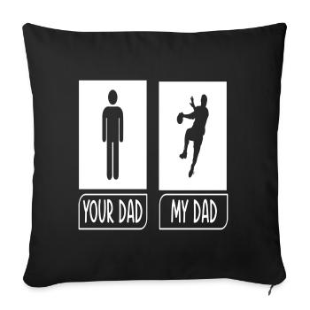 Father - father - father - my father - Sofa pillowcase 17,3'' x 17,3'' (45 x 45 cm) - black - Front