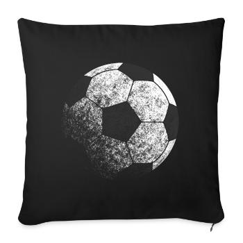 Soccer - Sofa pillowcase 17,3'' x 17,3'' (45 x 45 cm) - black - Front