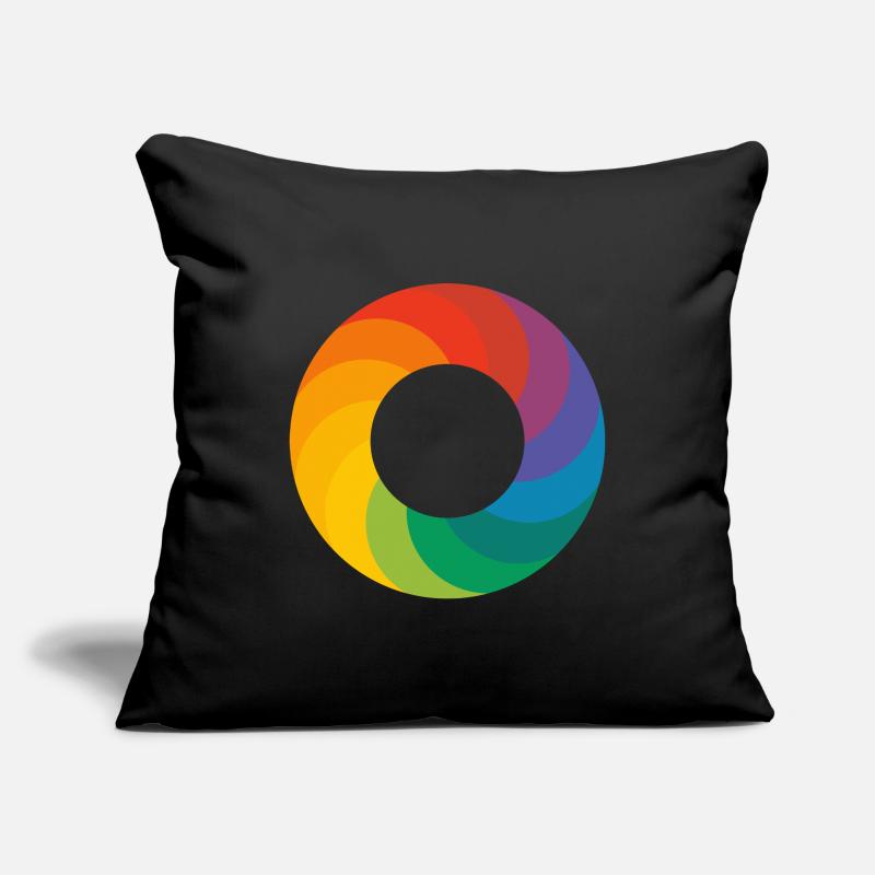 Rainbow Ring - Logo Housse de coussin décorative 45 x 45 cm