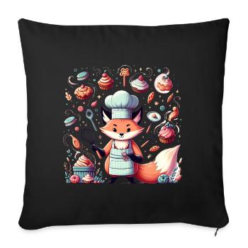 Life Is Too Short For Bad Bread - Sofakissenbezug 45 x 45 cm - Schwarz - Vorne