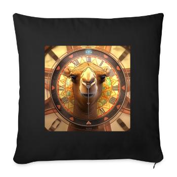 Le maître du désert - Housse de coussin décorative 45 x 45 cm - noir - Devant