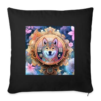 The Temporal Observer - Sofa pillowcase 17,3'' x 17,3'' (45 x 45 cm) - black - Front