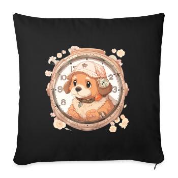 Choupi - Housse de coussin décorative 45 x 45 cm - noir - Devant