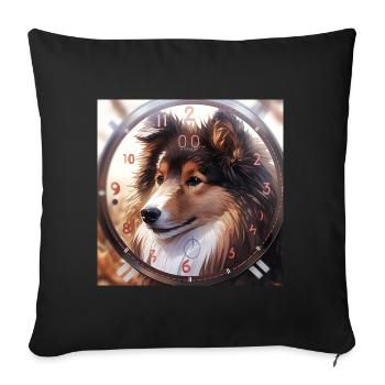 Calme et puissant - Housse de coussin décorative 45 x 45 cm - noir - Devant