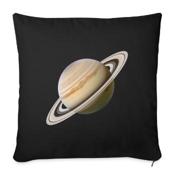 Saturn - Sofakissenbezug 45 x 45 cm - Schwarz - Vorne
