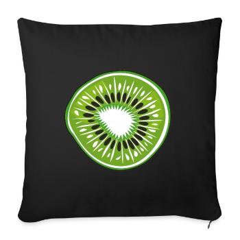 Kiwi - Housse de coussin décorative 45 x 45 cm - noir - Devant