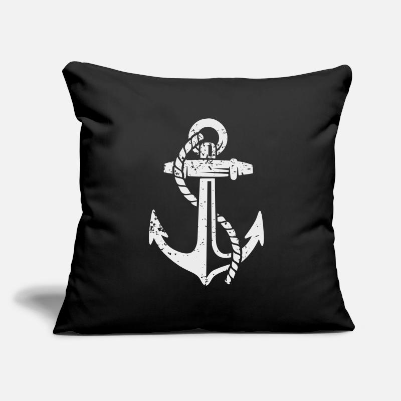 Mouillage Marin Navigation Maritime Housse de coussin décorative 45 x 45 cm