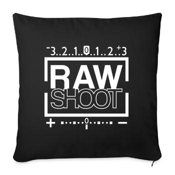 RAWSHOOT - Sofakissenbezug 45 x 45 cm - Schwarz - Vorne