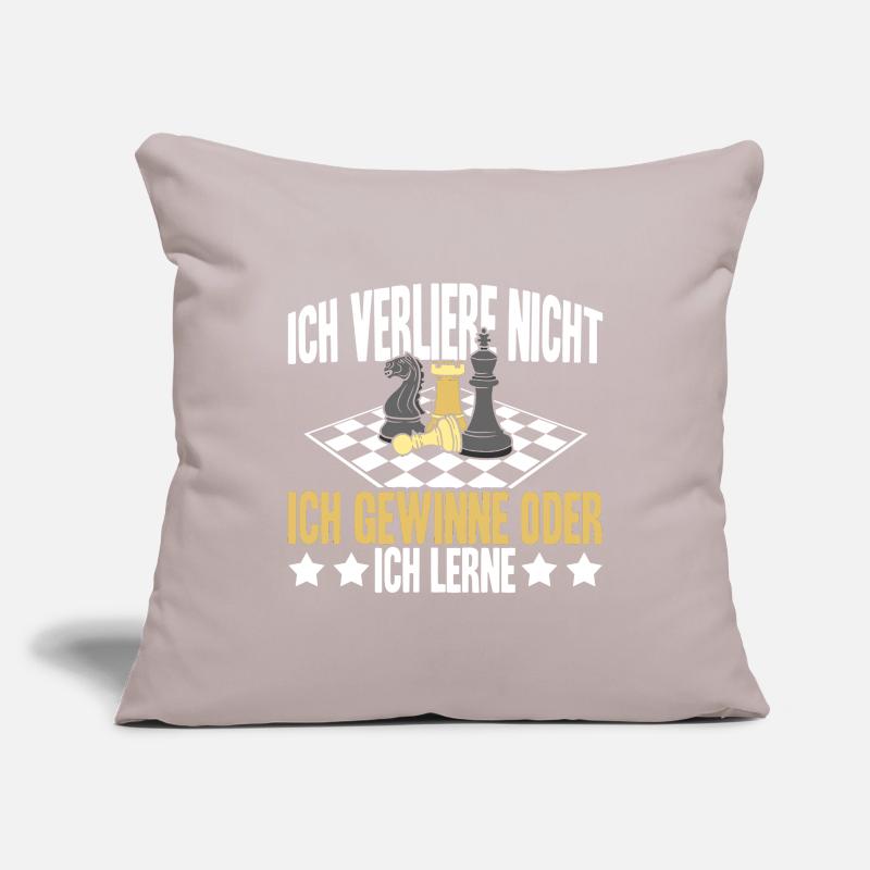 Ich verliere nicht ich gewinne oder ich lerne Sofakissenbezug 45 x 45 cm