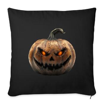 Pumpkin, the spooky Halloween decoration - Sofa pillowcase 17,3'' x 17,3'' (45 x 45 cm) - black - Front