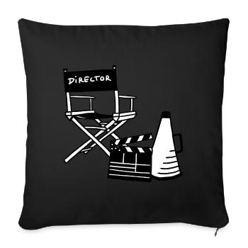MF07 - Sofa pillowcase 17,3'' x 17,3'' (45 x 45 cm) - black - Front