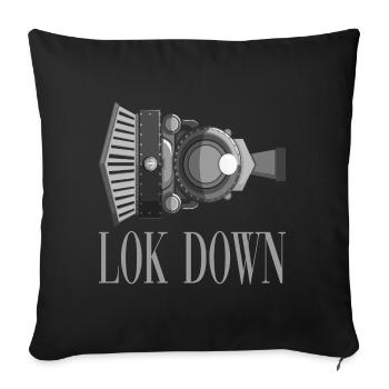 Eisenbahner Lockdown für einen Eisenbahner - Sofakissenbezug 45 x 45 cm - Schwarz - Vorne