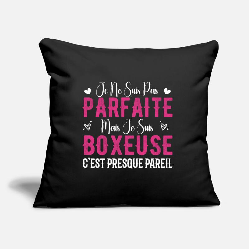 Pas Parfaite Mais Je Suis Boxeuse - Cadeau Boxeuse Housse de coussin décorative 45 x 45 cm