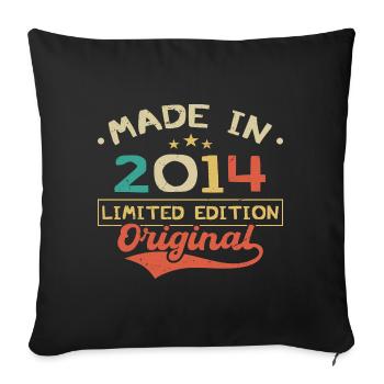 Made in 2014 | Limited Edition 2014 | Original - Housse de coussin décorative 45 x 45 cm - noir - Devant
