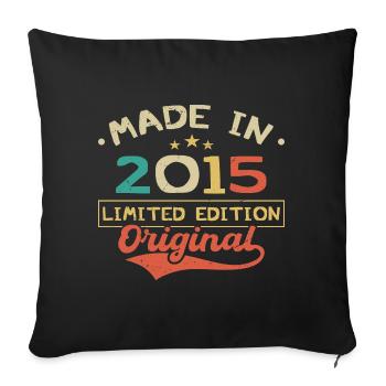 Made in 2015 | Limited Edition 2015 | Original - Housse de coussin décorative 45 x 45 cm - noir - Devant