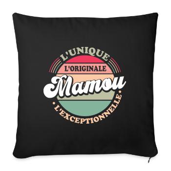 L'unique L'originale Mamou L'exceptionnelle Cadeau - Housse de coussin décorative 45 x 45 cm - noir - Devant
