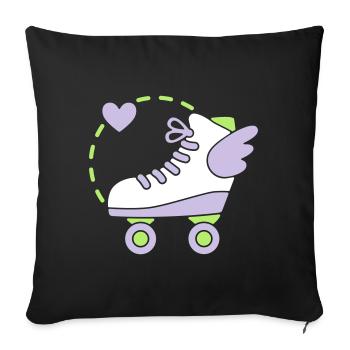 C’est comme flotter. - Housse de coussin décorative 45 x 45 cm - noir - Devant