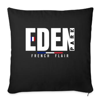 tee shirt eden park - Housse de coussin décorative 45 x 45 cm - noir - Devant