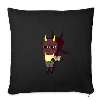 LE DERNIER - Housse de coussin décorative 45 x 45 cm - noir - Devant