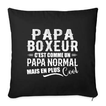 Dad Boxer Humor Coach Boxer Gift - Sofa pillowcase 17,3'' x 17,3'' (45 x 45 cm) - black - Front