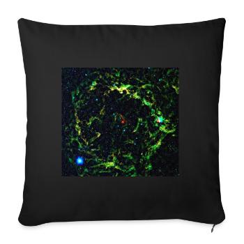 Tête d’Orion dans l’infrarouge - Housse de coussin décorative 45 x 45 cm - noir - Devant